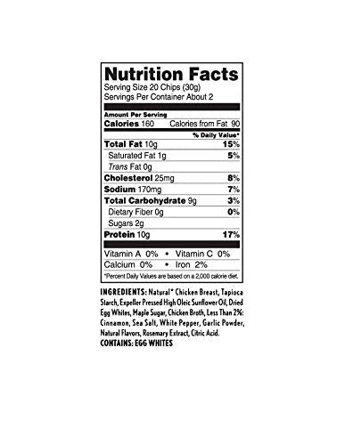 WILDE Chicken & Waffles Protein Chips, Thin and Crispy, High Protein, Keto, Made with Real