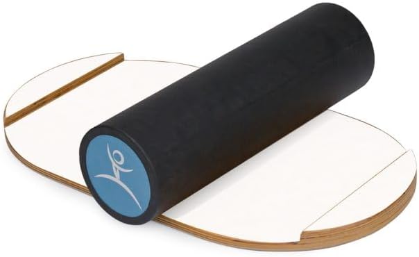 Kids Balance Board with Roller ??Wooden Trainer for Children ??Fun Indoor Core Strength Game