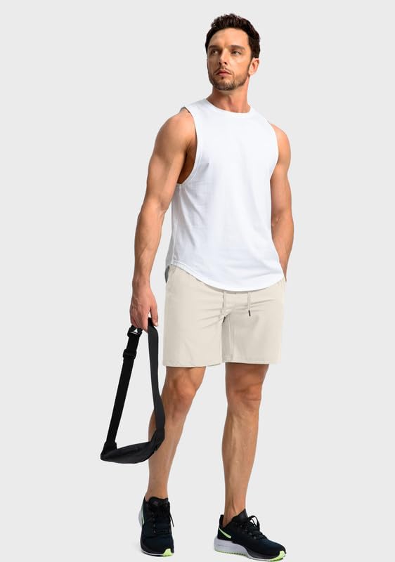 Men's Running Shorts with Zipper Pockets 9 Inch/ 7 Inch / 5 Inch Lightweight Quick Dry Gym Workout