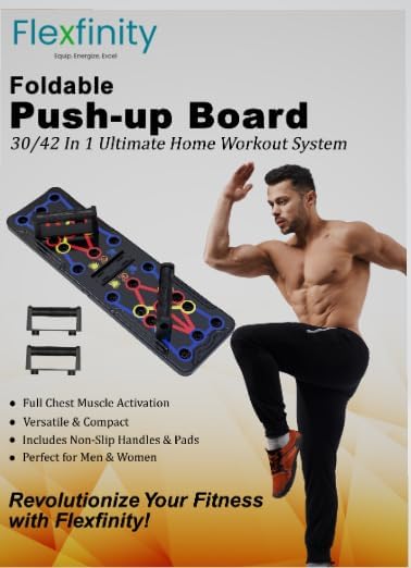 Push Up Board, Portable 25-In-1 Push up Board for Men, | Pilates Bar & Fitness Accessories with