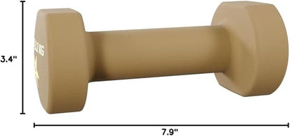 Yes4All Neoprene Coated Dumbbell Hand Weight Sets of 2 - Multiple Weight Options with 15 Colors