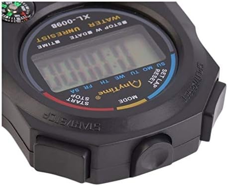 2 Pack Multi-Function Electronic Digital Sport Stopwatch Timer, Large Display with Date Time and