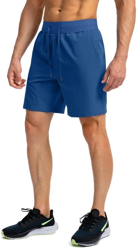 Men's Running Shorts with Zipper Pockets 9 Inch/ 7 Inch / 5 Inch Lightweight Quick Dry Gym Workout