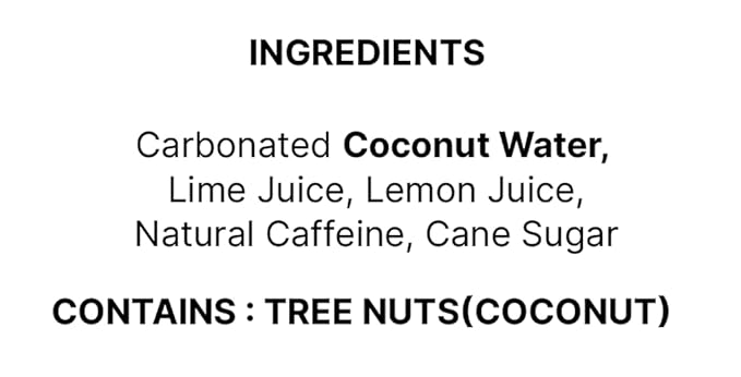 Flova Lemon Lime Energy Drink, All Natural, Electrolytes and Minerals from Coconut Water, 4 Simple