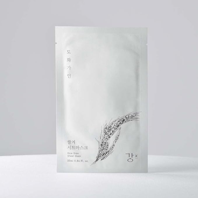 Rice Bran Sheet Mask | Nutrient Enriched Cotton Sheet Mask | Soothing & Nourishing | Made with