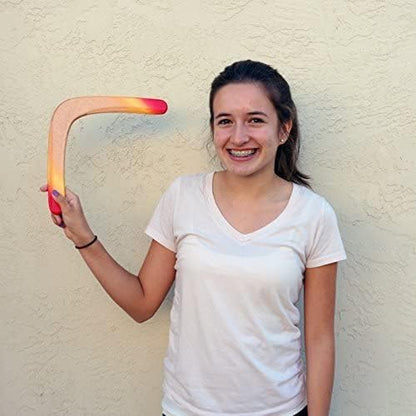 Glacier Wooden Boomerang - for Throwers 13-80! Great Returning Boomerangs