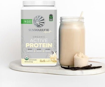 Sunwarrior Organic Plant Based Protein Powder | Vegan Organic Protein Powder with BCAA Amino Acids