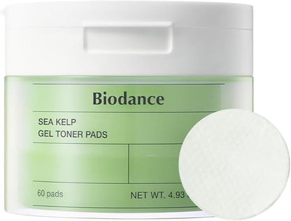 Biodance Sea Kelp Gel Toner Pads, Calming & Soothing for Sensitive Skin, Oil & Sebum Control
