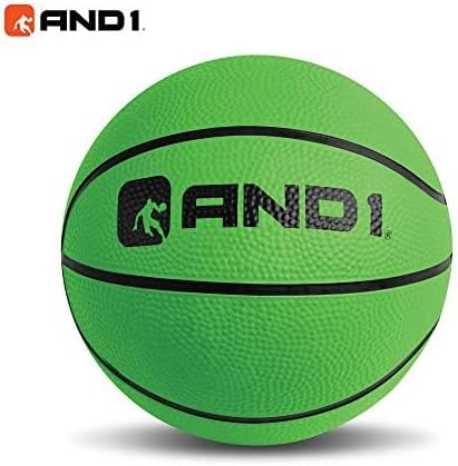 AND1 Over the Door Mini Basketball Hoop: 18x12 Shatterproof Backboard, 2 Mini Basketballs, and Hand