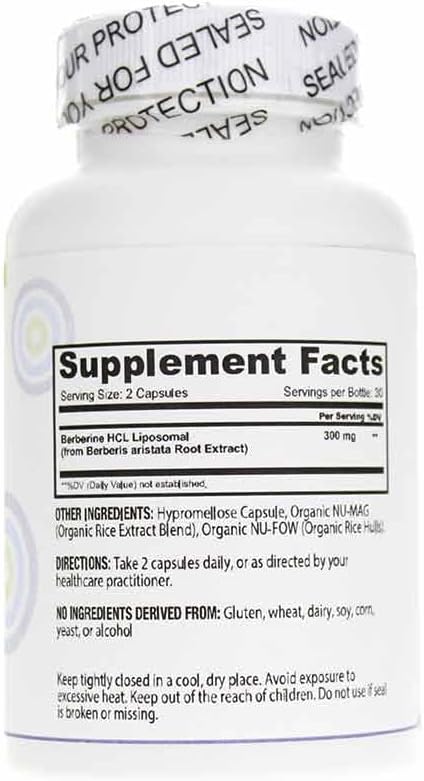 Core Med Science Liposomal Berberine Supplement, 300mg (60 Count) - Berberine HCL Extract Capsules