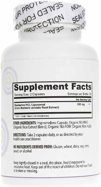 Core Med Science Liposomal Berberine Supplement, 300mg (60 Count) - Berberine HCL Extract Capsules