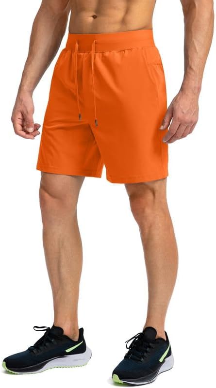 Men's Running Shorts with Zipper Pockets 9 Inch/ 7 Inch / 5 Inch Lightweight Quick Dry Gym Workout