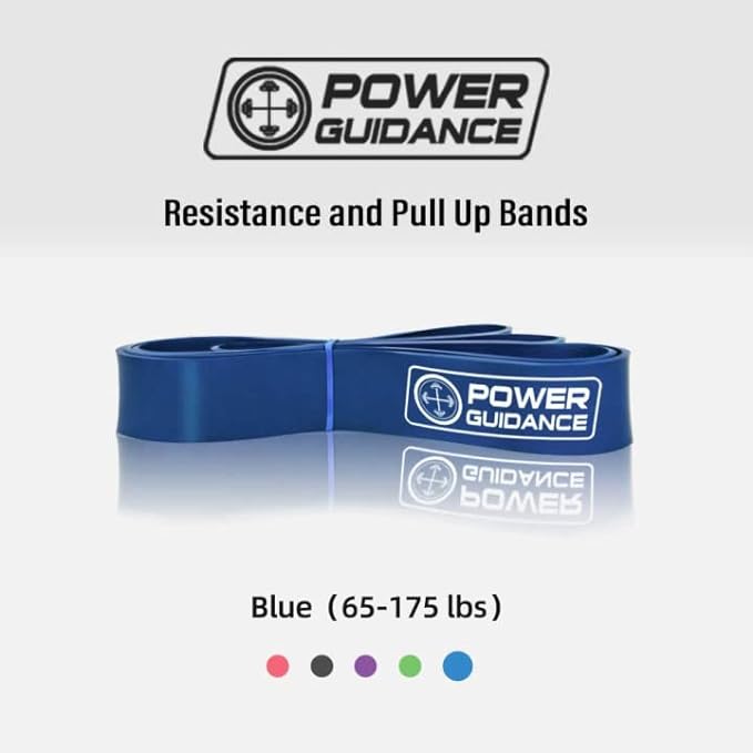 POWER GUIDANCE Pull Up Assist Bands - Stretch Resistance Band - Mobility Band - Powerlifting Bands