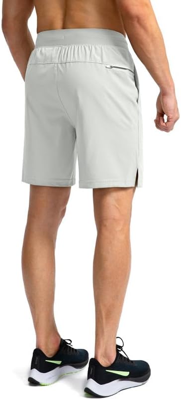 Men's Running Shorts with Zipper Pockets 9 Inch/ 7 Inch / 5 Inch Lightweight Quick Dry Gym Workout