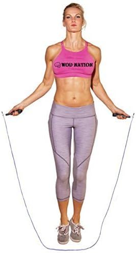 WOD Nation Adjustable Speed Jump Rope For Men, Women & Children - Blazing Fast Fitness Skipping