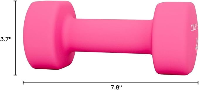 Yes4All Neoprene Coated Dumbbell Hand Weight Sets of 2 - Multiple Weight Options with 15 Colors