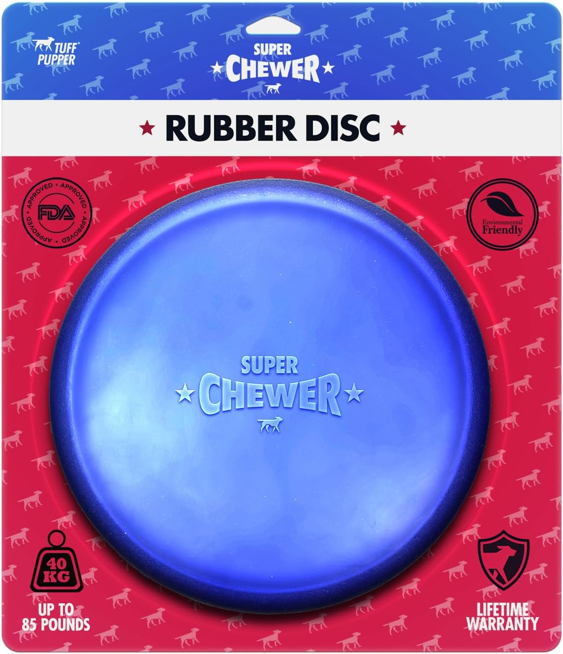 Ultra Durable Rubber Flying Disc Dog Toy for Aggressive Chewers – Heavy Duty Natural Rubber Frisbee