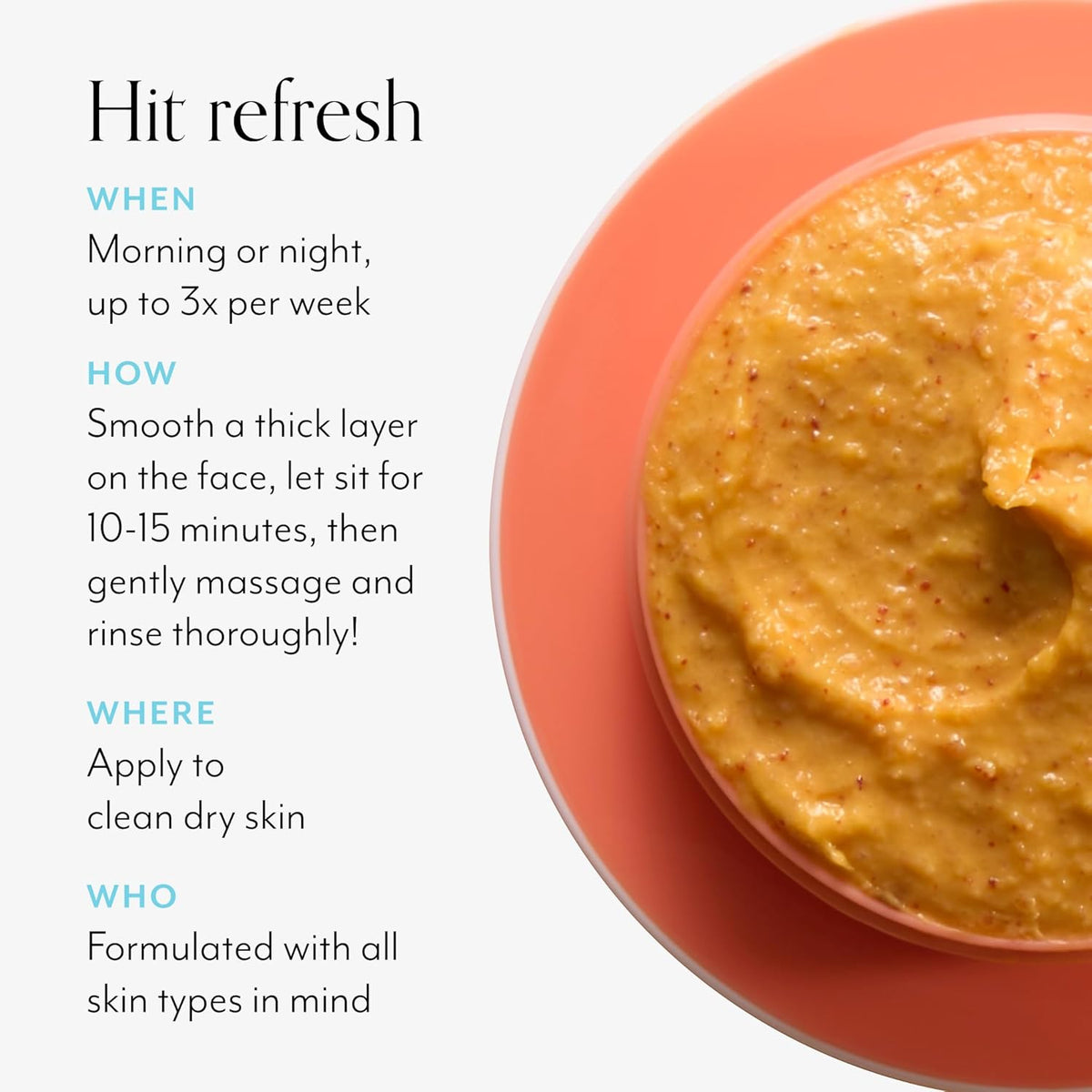 Bliss Pumpkin Powerhouse Resurfacing Enzyme Mask with 10% AHA Pumpkin Blend, Hyaluronic Acid &