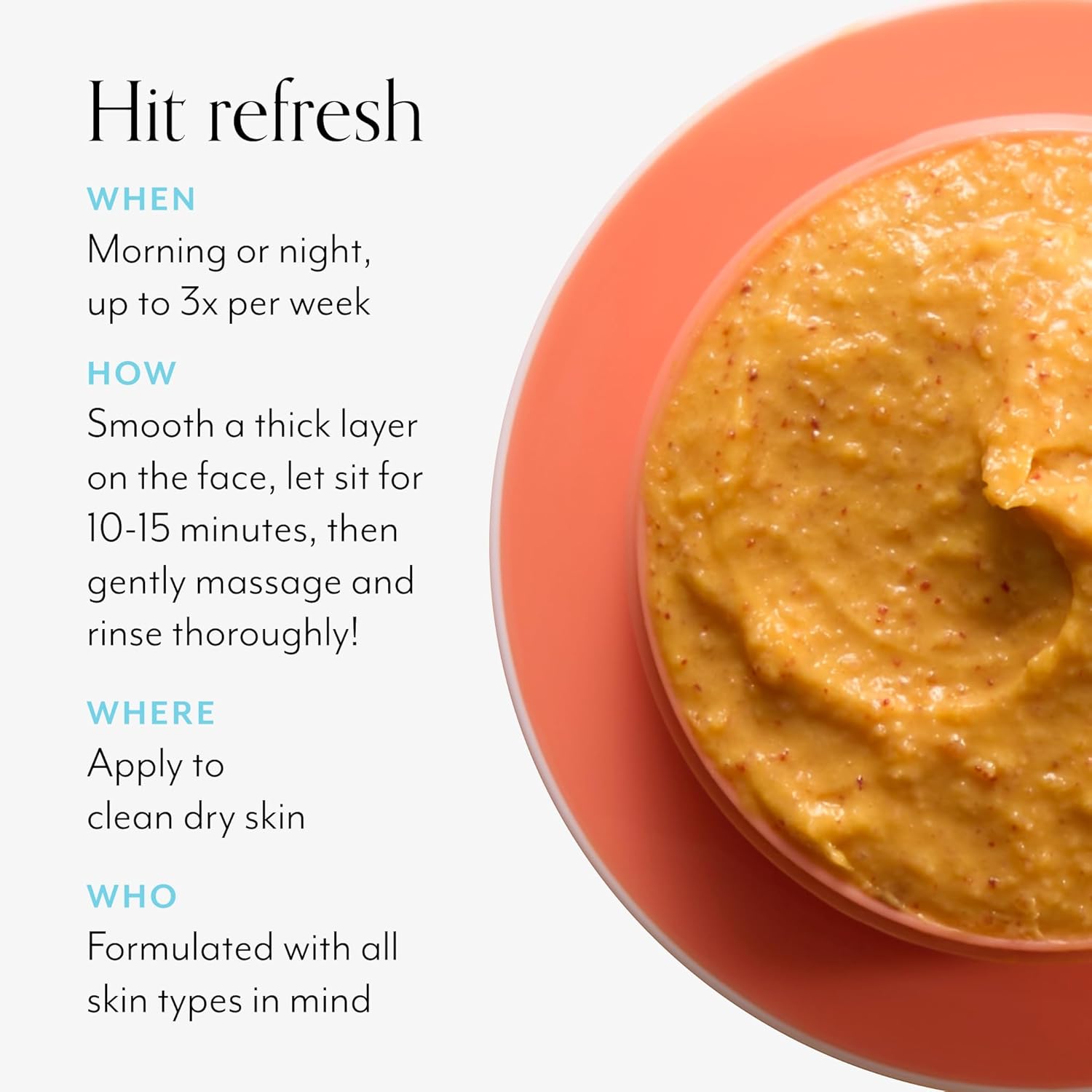 Bliss Pumpkin Powerhouse Resurfacing Enzyme Mask with 10% AHA Pumpkin Blend, Hyaluronic Acid &