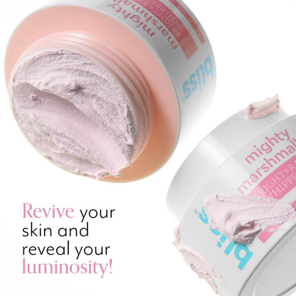 Bliss Mighty Marshmallow + Vitamin C Whipped Face Mask for Brightening & Hydrating Skin