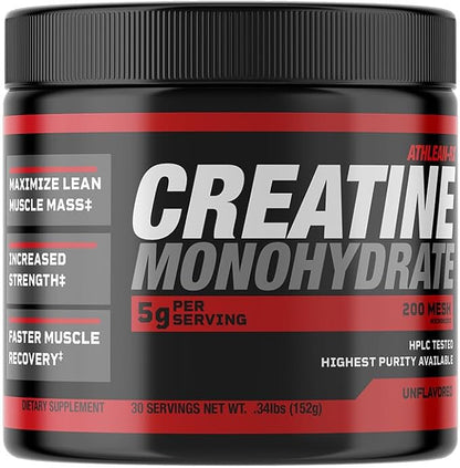 X-CREATINE Pure Micronized Creatine Monohydrate Powder - Supports Muscle Strength, Power, and