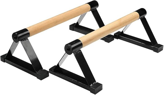 LONGTA Wooden Stretch Stand, Pushup Stands Bars Calisthenics Handstand,Non-Slip Yoga and Gymnastic