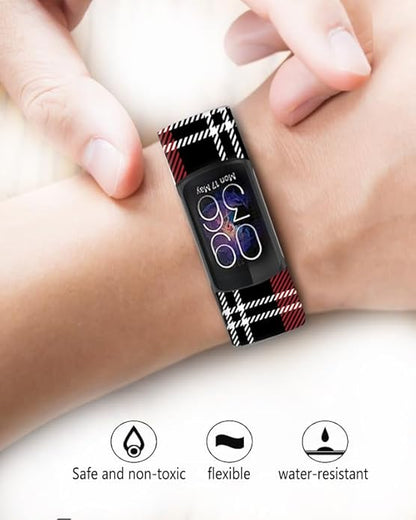 Sport Bands Compatible with Charge 6 /Charge 5 for Women Men,Soft Waterproof Replacement Straps