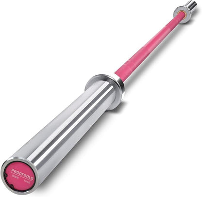 PROOFGOLD 6.6ft/7ft Olympic Barbell Bar 35Lb(15kg)/45LB(20kg) Barbell,Bench Press Bar for Squats