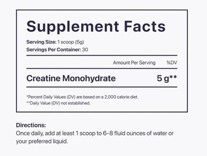 Beam Creatine Powder, Third Party Tested, Micronized Creatine Monohydrate Supplement, Creatine for