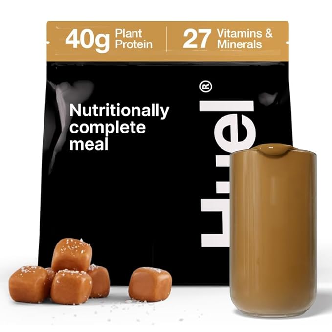 Huel Black Edition | Salted Caramel 40g Vegan Protein Powder | Nutritionally Complete Meal | 27