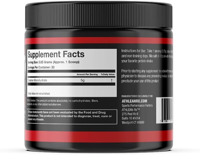X-CREATINE Pure Micronized Creatine Monohydrate Powder - Supports Muscle Strength, Power, and