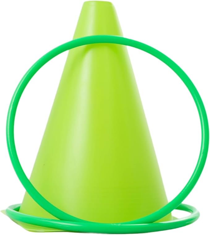 Generic 30 pcs Carnival Games Set Plastic Colorful Cones Ring Toss Combo Set Outdoor Carnival Games