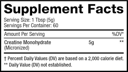 Musclesport Creatine Monohydrate Powder - Micronized Creatine Monohydrate - Energy, Strength &