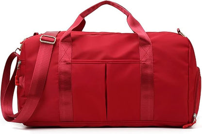 ZUEVI Sports Gym Duffel Bag for Men or Women Waterproof Weekender Travel Bag with Shoes Compartment