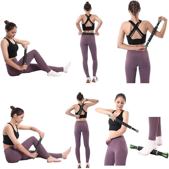 Muscle Roller Stick for Athletes - Deep Tissue Fascia Blaster & Roller Massager for Myofascial Pain