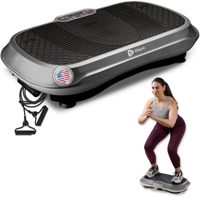 Lifepro Waver Vibration Plate Exercise Machine for Lymphatic Drainage, Muscle Activation, Full-Body