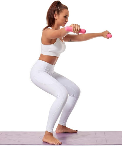 Dumbbell Hand Weight Bars for Women,3lbs Dumbbells Set of 2 or 1pcs Kettlebell Ring for