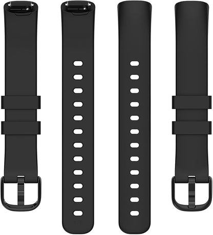 2 Pack Compatible with Fitbit Inspire 3 Bands, 15.4mm Width Soft Silicone Adjustable Sport