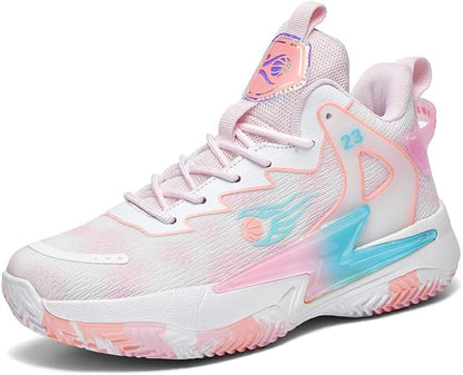 Basketball Shoes for Womens and Mens, Breathable Non Slip Outdoor Casual Unisex-Adult Fashion