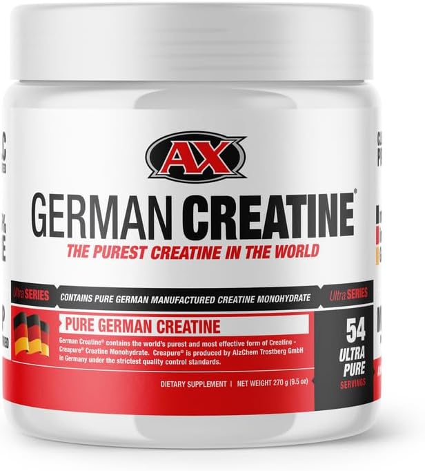 German Creatine - Micronized Creatine Monohydrate Powder, 99.99% Pure Creapure for Muscle Growth