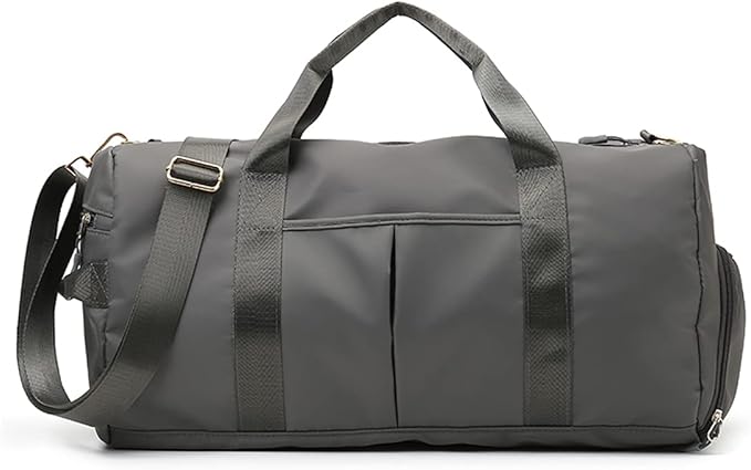ZUEVI Sports Gym Duffel Bag for Men or Women Waterproof Weekender Travel Bag with Shoes Compartment