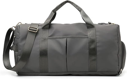 ZUEVI Sports Gym Duffel Bag for Men or Women Waterproof Weekender Travel Bag with Shoes Compartment