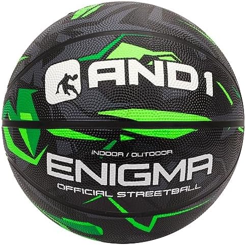 AND1 Enigma Basketball - Streetball for Indoor and Outdoor Use, Deep Channel Construction and