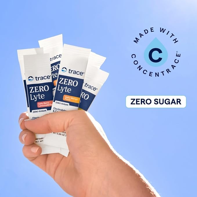 Trace Minerals ZeroLyte - Sodium & Electrolyte Replenishment - Energy & Hydration Support Drink