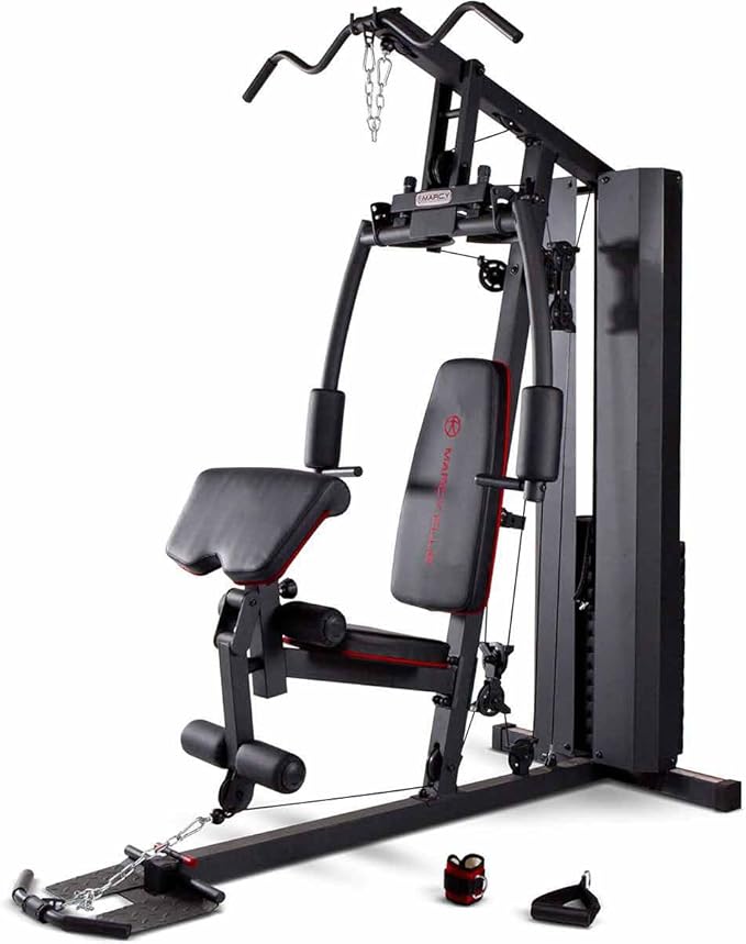 Marcy Multifunctional Workout Station 100lbs to 200lbs Stack Home Gym for Weightlifting and