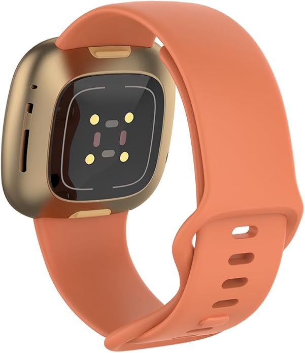 Compatible with Fitbit Versa 4 / Fitbit Versa 3 / Fitbit Sense/Sense 2 Bands, Soft Silicone