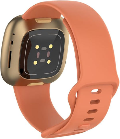 Compatible with Fitbit Versa 4 / Fitbit Versa 3 / Fitbit Sense/Sense 2 Bands, Soft Silicone