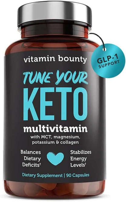 Vitamin Bounty Tune Your Keto Multivitamin with Magnesium & Potassium - Daily Supplements for Men &