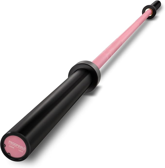 PROOFGOLD 6.6ft/7ft Olympic Barbell Bar 35Lb(15kg)/45LB(20kg) Barbell,Bench Press Bar for Squats