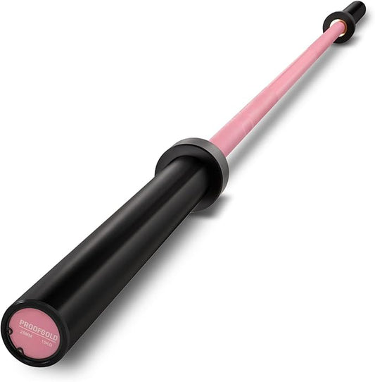 PROOFGOLD 6.6ft/7ft Olympic Barbell Bar 35Lb(15kg)/45LB(20kg) Barbell,Bench Press Bar for Squats